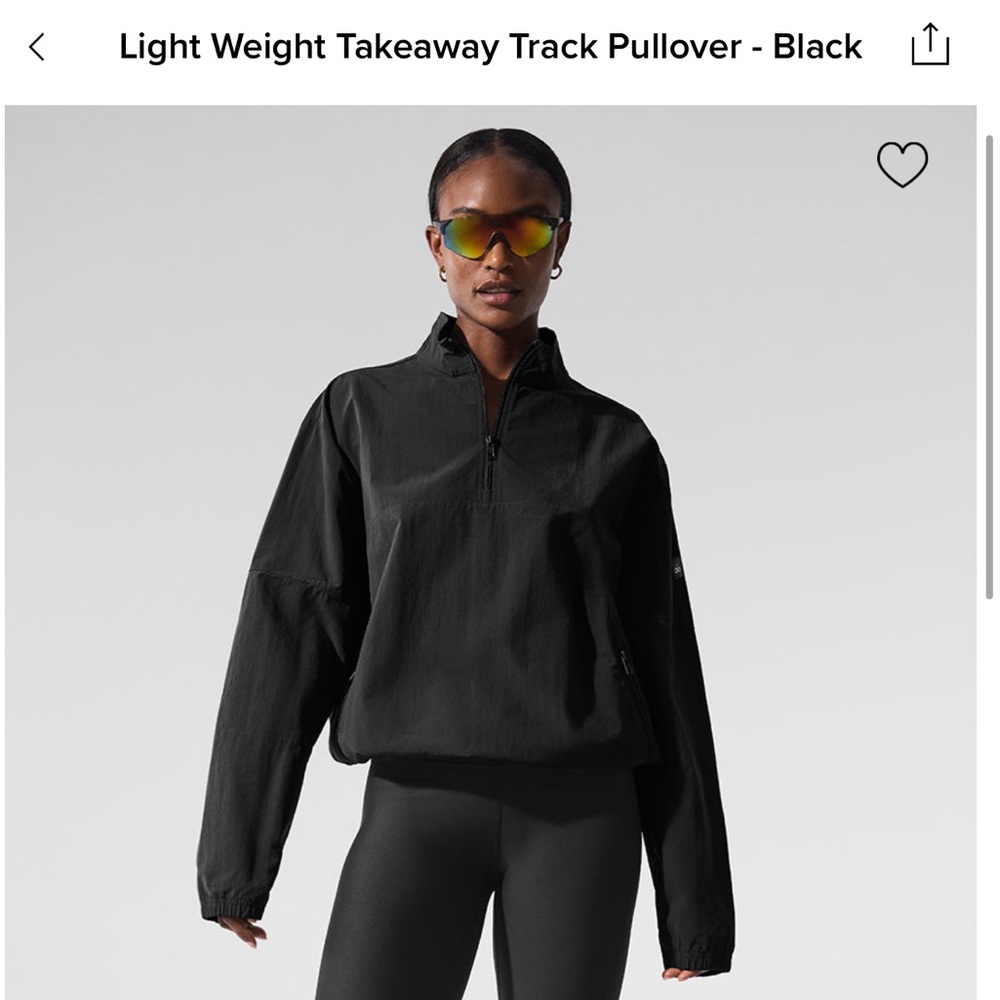 ALO Yoga Light Weight Takeaway Track Pullover - GREEN